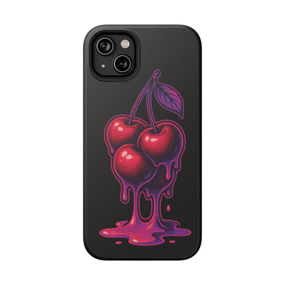 Impact-Resistant Cherry Phone Case, Cute Cherry Phone Cover, Stylish Phone Protector, Fun Phone Case, Unique Gift for Teens
