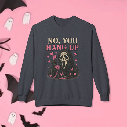 Ghost Face, Crewneck Sweatshirt, Halloween Sweater, Cozy Sweatshirt, Ghost Design, Unisex Pullover, Fun Fall Fashion