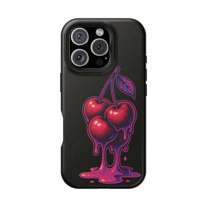 Impact-Resistant Cherry Phone Case, Cute Cherry Phone Cover, Stylish Phone Protector, Fun Phone Case, Unique Gift for Teens