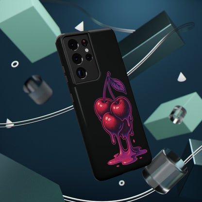 Impact-Resistant Cherry Phone Case, Cute Cherry Phone Cover, Stylish Phone Protector, Fun Phone Case, Unique Gift for Teens