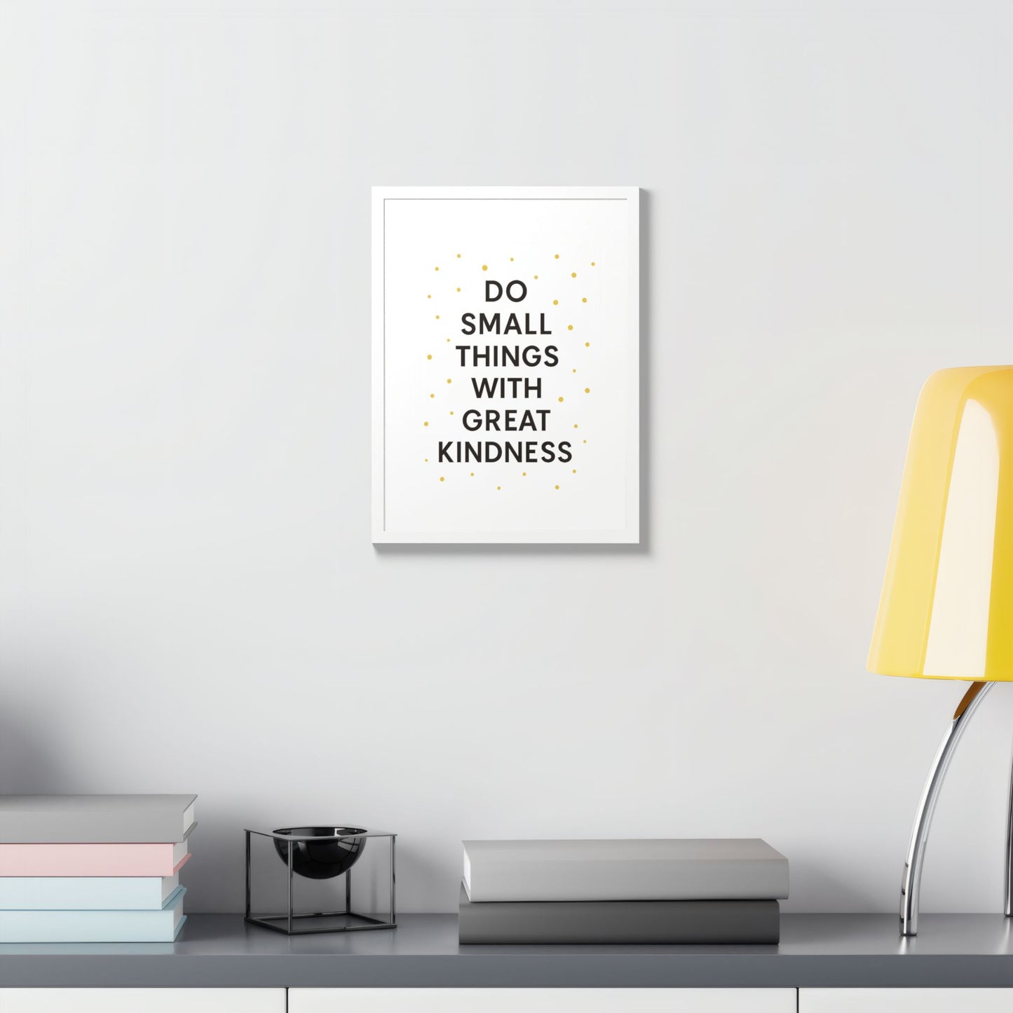 Framed Kindness Quote Poster, Inspirational Wall Art, Home Decor, Gift for Friends, Motivational Art