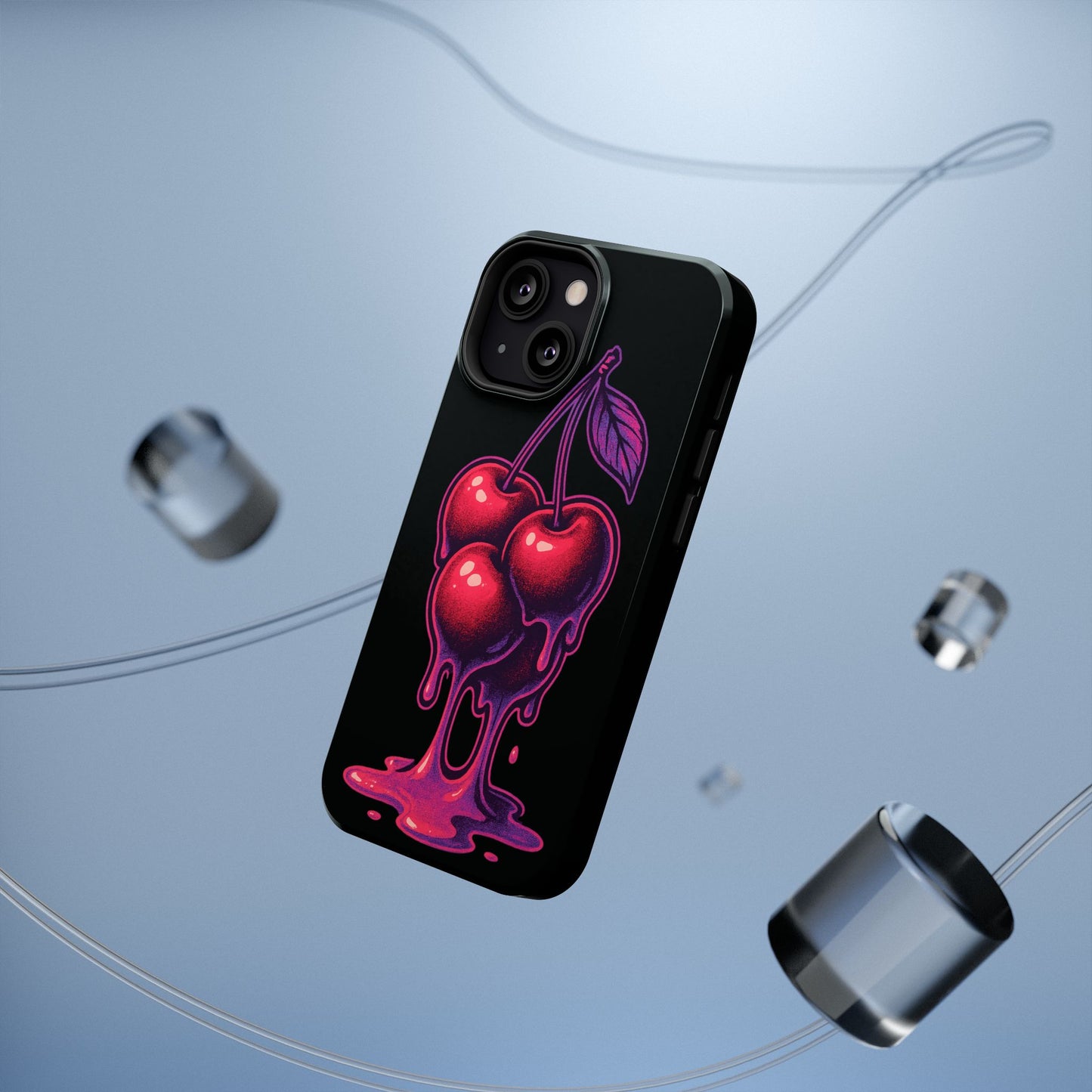 Impact-Resistant Cherry Phone Case, Cute Cherry Phone Cover, Stylish Phone Protector, Fun Phone Case, Unique Gift for Teens