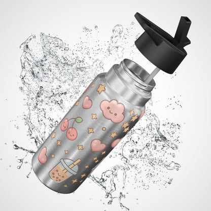 Cute Kawaii Gator Tumbler, 32oz | Ideal for Kids, Moms, Back to School, Cute Gifts, Summer Drinks