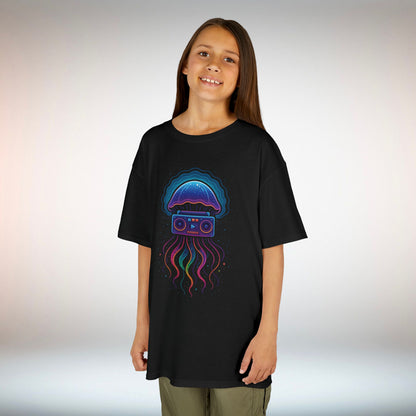 Retro Jellyfish Music Tee for Kids | Fun Graphic T-Shirt, Ocean Lovers Gift, Birthday Party Attire, Summer Vibes, Unique Kids Clothing