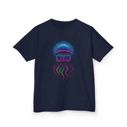 Retro Jellyfish Music Tee for Kids | Fun Graphic T-Shirt, Ocean Lovers Gift, Birthday Party Attire, Summer Vibes, Unique Kids Clothing