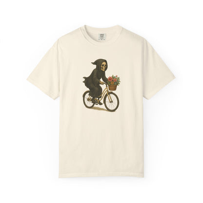 Charming Grim Reaper T-Shirt, Unisex Oversized Tee for Halloween
