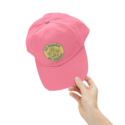 Distressed Cap, Funny Hat, Unisex Cap, All Oopise No Daisies