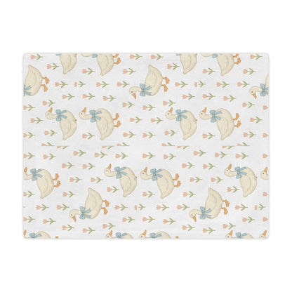 Cozy Duck Minky Blanket - Cute Baby Blanket, Nursery Decor, Gift for New Parents, Playtime Comfort, Soft Baby Gifts