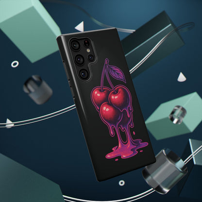 Impact-Resistant Cherry Phone Case, Cute Cherry Phone Cover, Stylish Phone Protector, Fun Phone Case, Unique Gift for Teens