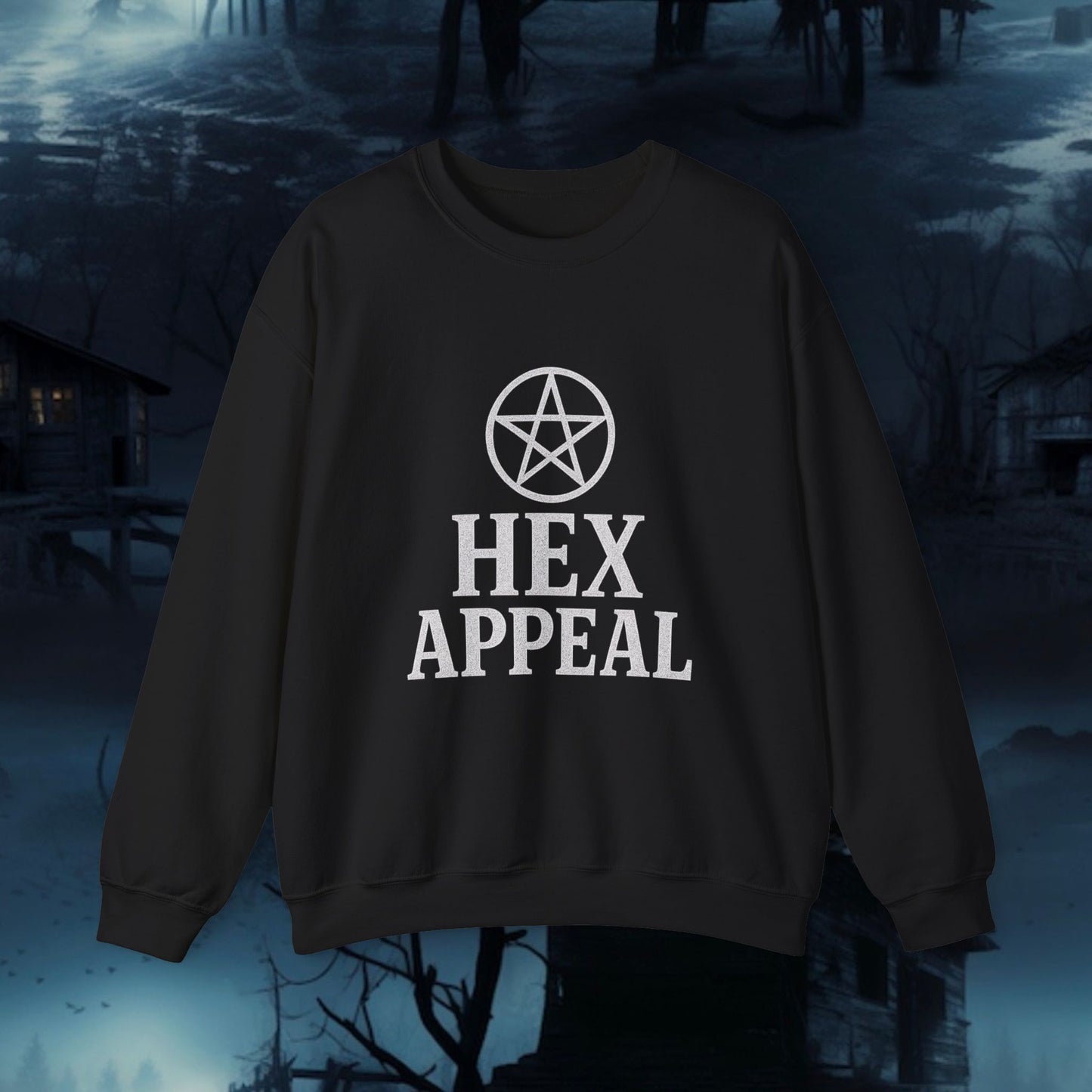 Hex Appeal Crewneck Sweatshirt | Cozy Witchy Apparel for Spooky Vibes, Perfect for Halloween, Gift for Witches, Casual Wear, Fall Fashion