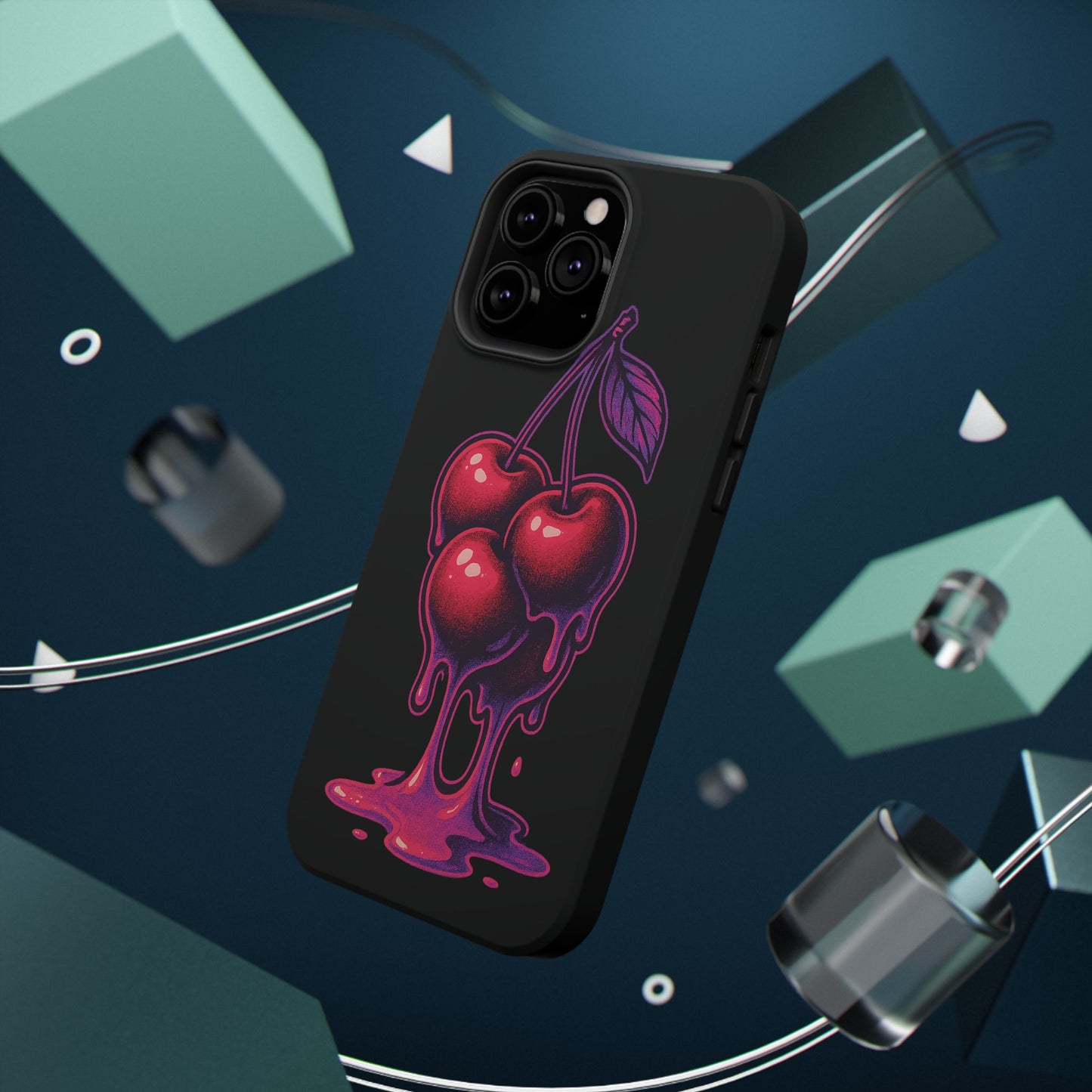 Impact-Resistant Cherry Phone Case, Cute Cherry Phone Cover, Stylish Phone Protector, Fun Phone Case, Unique Gift for Teens