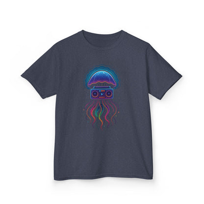 Retro Jellyfish Music Tee for Kids | Fun Graphic T-Shirt, Ocean Lovers Gift, Birthday Party Attire, Summer Vibes, Unique Kids Clothing