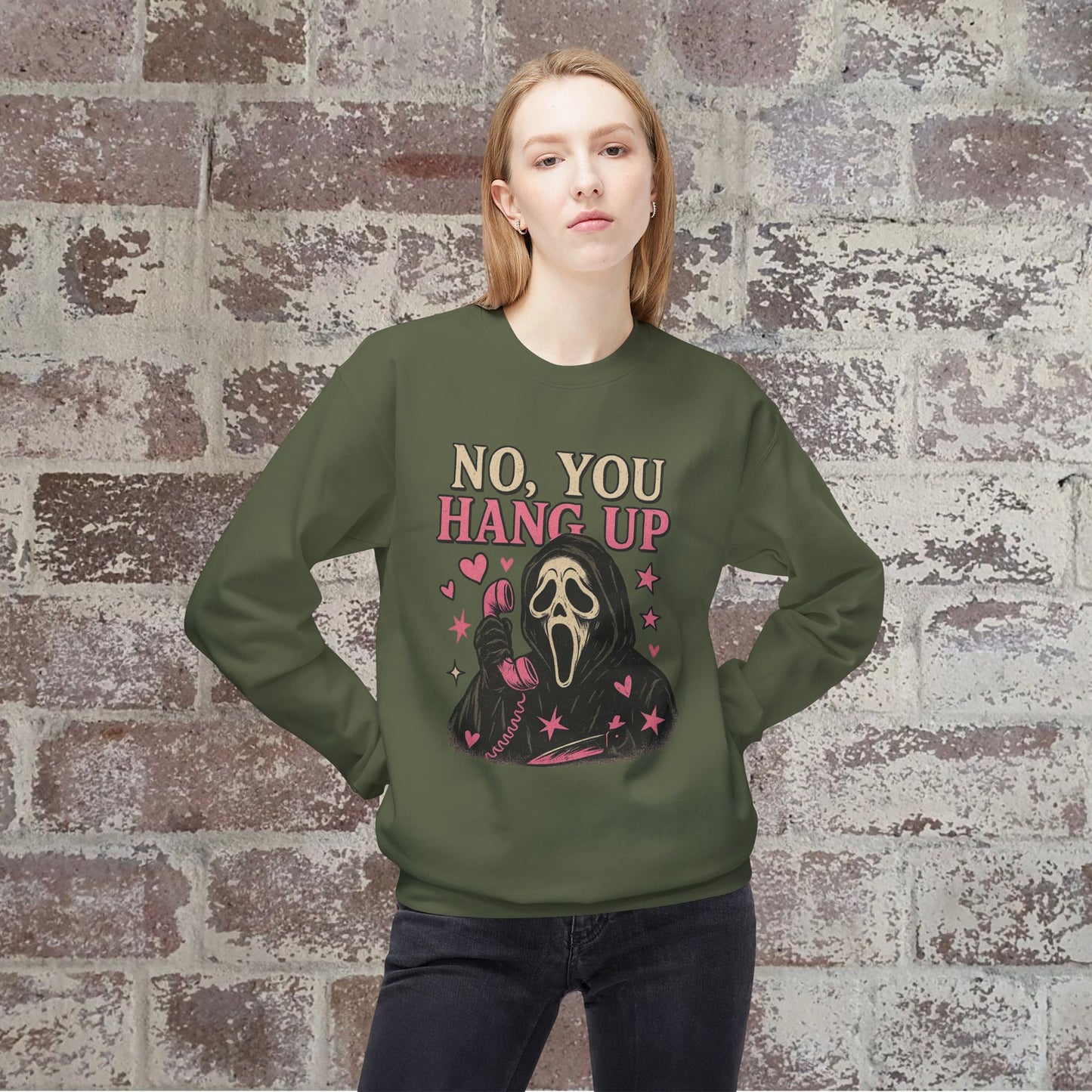 Ghost Face, Crewneck Sweatshirt, Halloween Sweater, Cozy Sweatshirt, Ghost Design, Unisex Pullover, Fun Fall Fashion