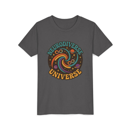 Neurodiverse Universe Youth Tee, Cool Children's T-Shirt, Educational Apparel, Gift for Kids, Space-themed Youth Shirt