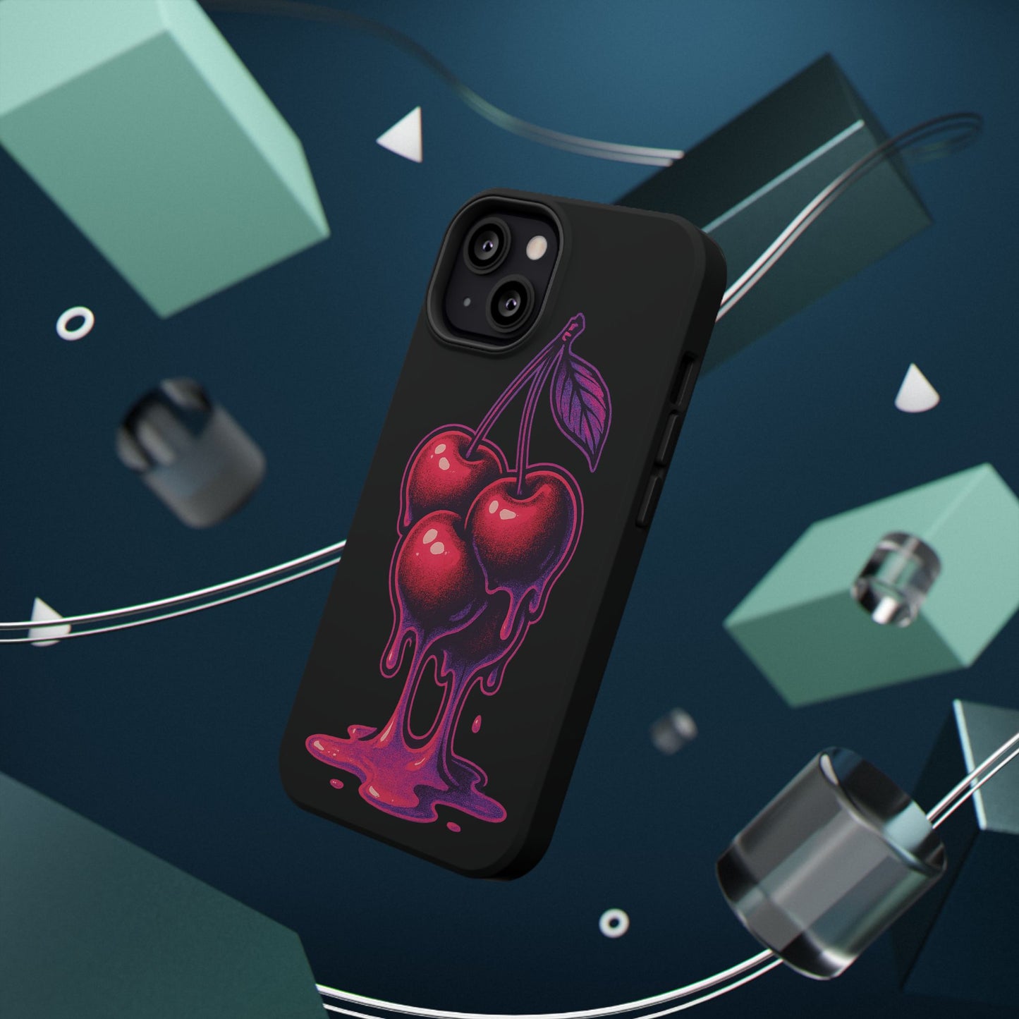 Impact-Resistant Cherry Phone Case, Cute Cherry Phone Cover, Stylish Phone Protector, Fun Phone Case, Unique Gift for Teens