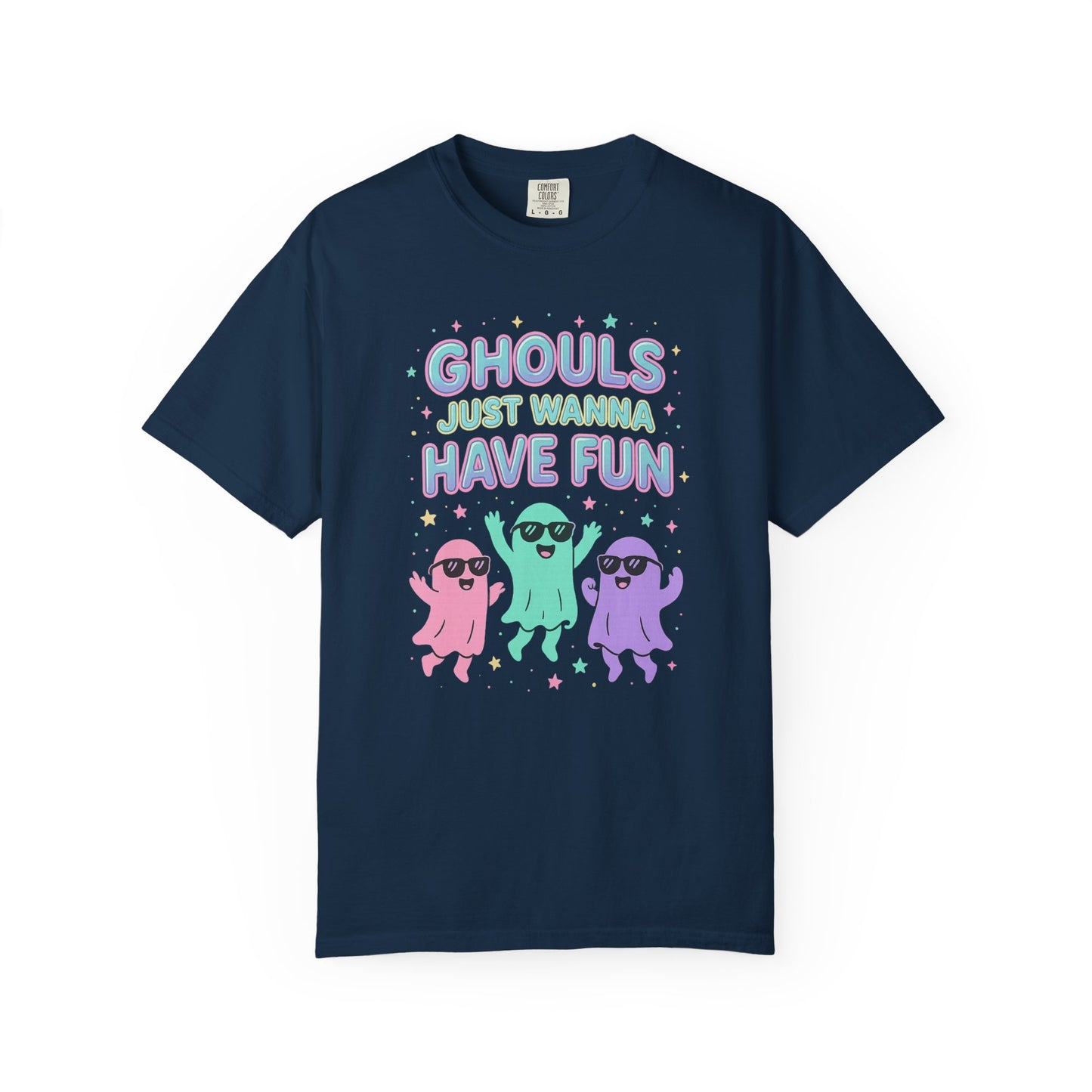 Fun Ghouls Graphic T-Shirt, Halloween Shirt, Unisex Tee, Ghost Lovers Gift, Party Apparel, Cute Summer Outfit
