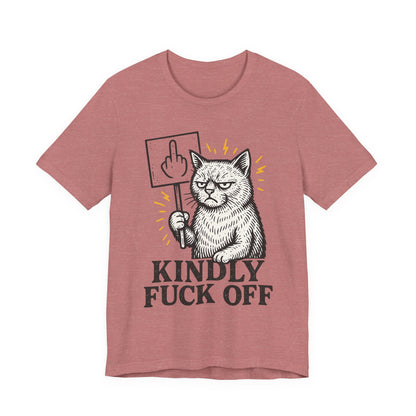 Funny Cat Kind Message Tee, Unisex Jersey Short Sleeve Tee, Cat Lover Gift, Humorous T-Shirt, Casual Wear, Everyday Humor