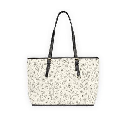 Floral PU Leather Shoulder Bag - Stylish Handbag for Everyday Use, Chic Tote for Work, Travel, Casual Outings, Gifts, Eco-Friendly