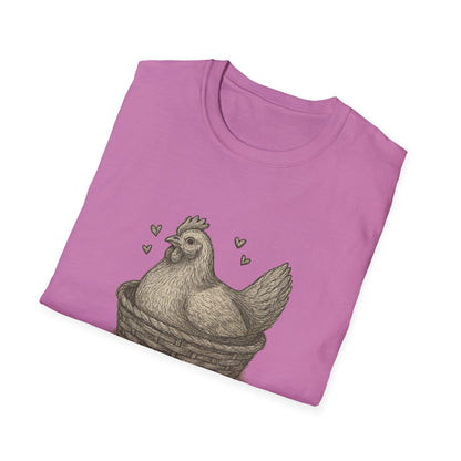 Emotional Support Chicken T-Shirt, Funny Chicken Tee, Farm Animal Gift, Quirky Humor Shirt, Cute Casual Wear, Unisex Apparel