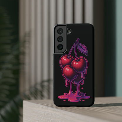 Impact-Resistant Cherry Phone Case, Cute Cherry Phone Cover, Stylish Phone Protector, Fun Phone Case, Unique Gift for Teens
