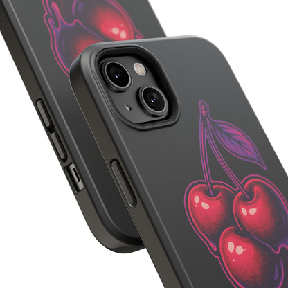 Impact-Resistant Cherry Phone Case, Cute Cherry Phone Cover, Stylish Phone Protector, Fun Phone Case, Unique Gift for Teens