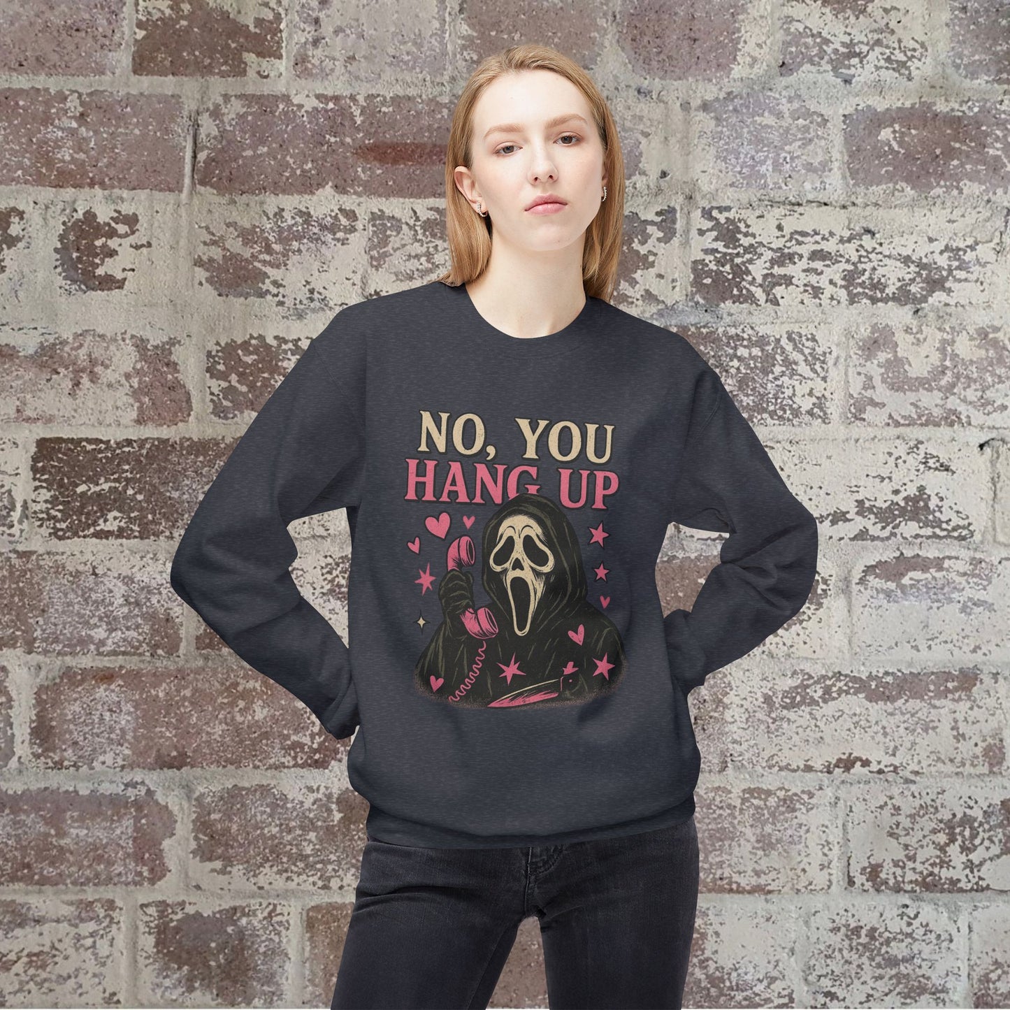 Ghost Face, Crewneck Sweatshirt, Halloween Sweater, Cozy Sweatshirt, Ghost Design, Unisex Pullover, Fun Fall Fashion