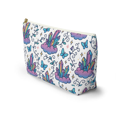 Crystal Dreams Accessory Pouch, Cosmetic Bag, Makeup Organizer, Travel Toiletry Pouch, Gift for Her, Magical Storage Solution