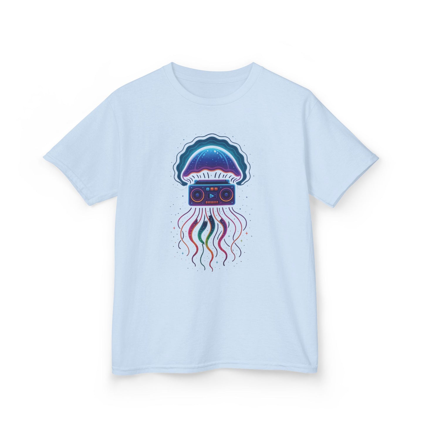 Retro Jellyfish Music Tee for Kids | Fun Graphic T-Shirt, Ocean Lovers Gift, Birthday Party Attire, Summer Vibes, Unique Kids Clothing