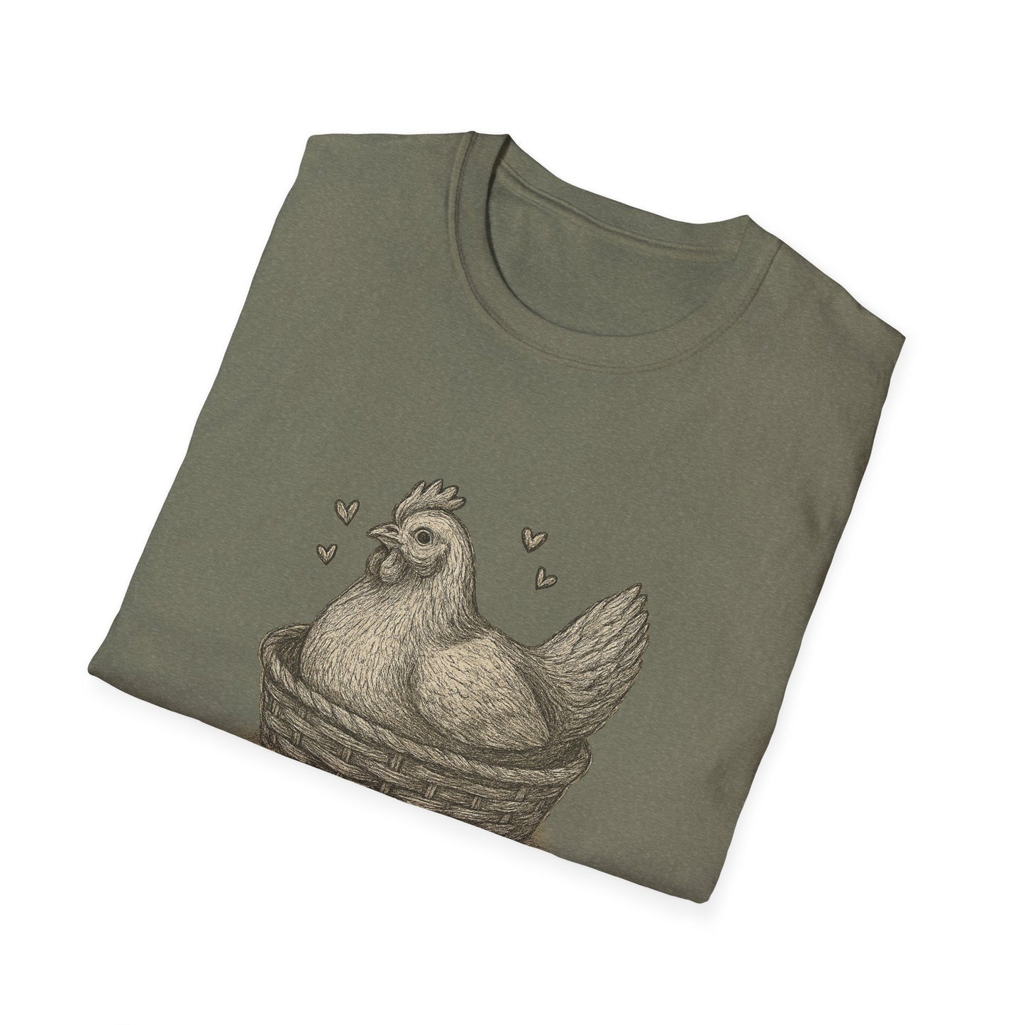 Emotional Support Chicken T-Shirt, Funny Chicken Tee, Farm Animal Gift, Quirky Humor Shirt, Cute Casual Wear, Unisex Apparel