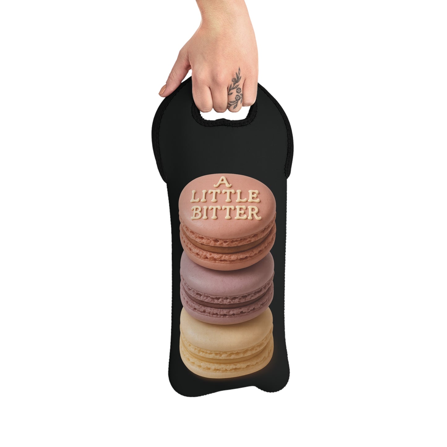 Elegant Wine Tote Bag, A Little Bitter Design, Perfect for Wine Lovers, Gift Bags, Parties, Holidays, and Celebrations