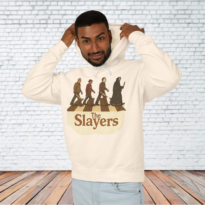 Unisex Lightweight Hooded Sweatshirt - 'The Slayers' Graphic Tee, Perfect for Halloween, Gift for Fans, Casual Wear, Street Style