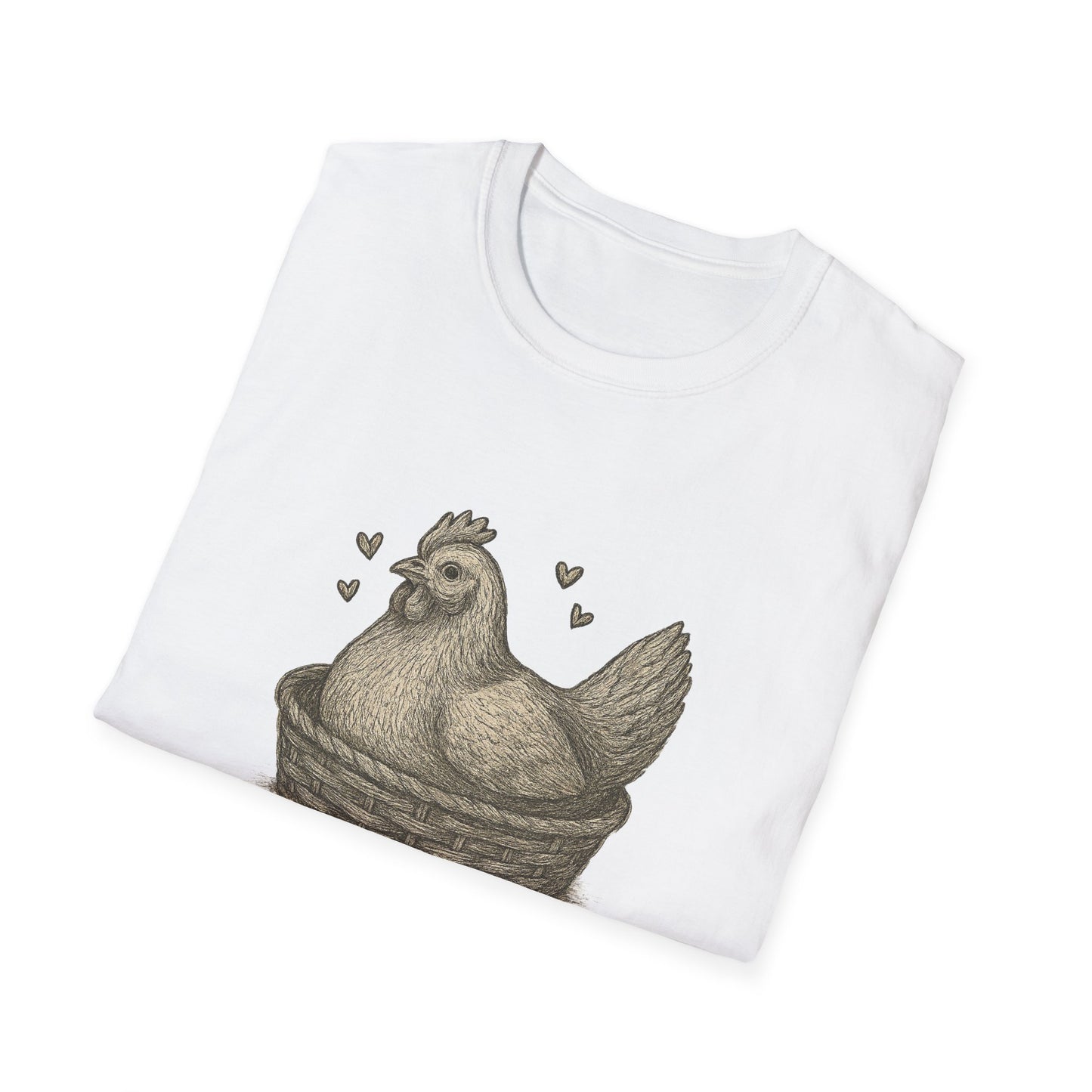Emotional Support Chicken T-Shirt, Funny Chicken Tee, Farm Animal Gift, Quirky Humor Shirt, Cute Casual Wear, Unisex Apparel