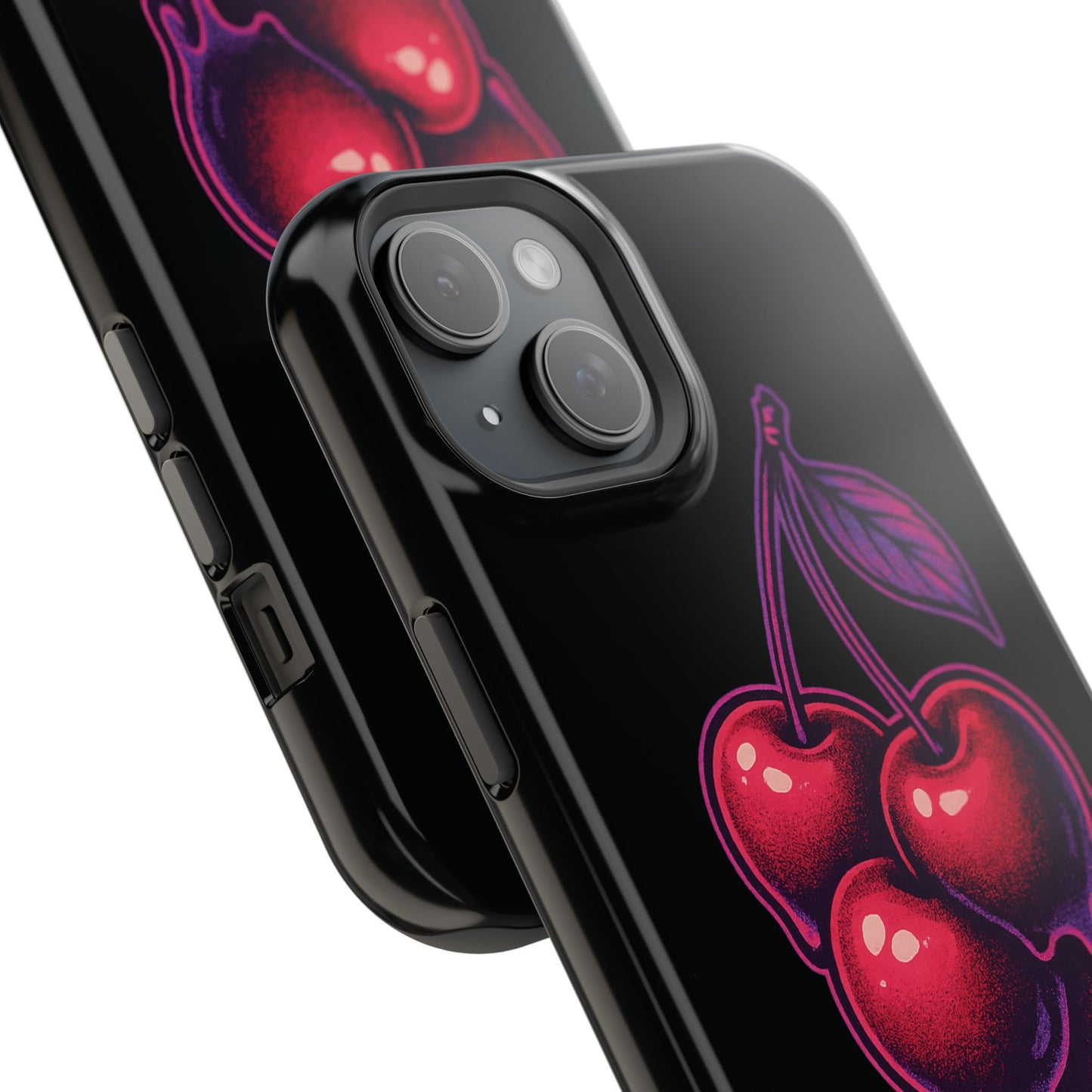 Impact-Resistant Cherry Phone Case, Cute Cherry Phone Cover, Stylish Phone Protector, Fun Phone Case, Unique Gift for Teens