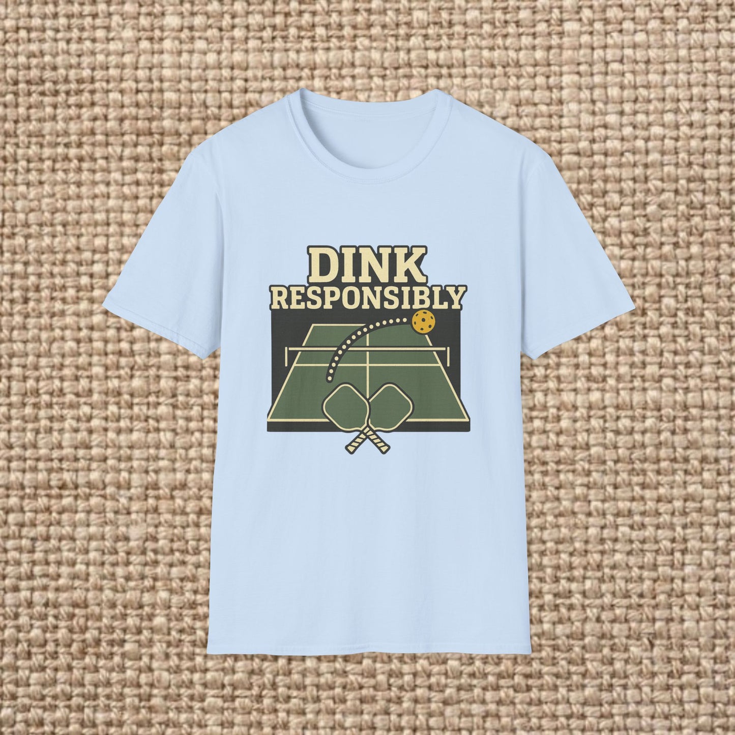 Dink Responsibly T-Shirt - Unisex Softstyle Tee for Pickleball Lovers, Sports Gift, Comfortable Casual Wear, Fun Outdoor, Summer [...]