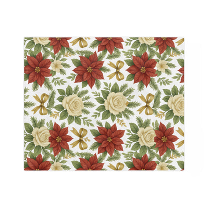 Festive Velveteen Microfiber Blanket for Cozy Winter Nights, Holiday Decor, Christmas Gift, Warm Throw, Plush Blanket