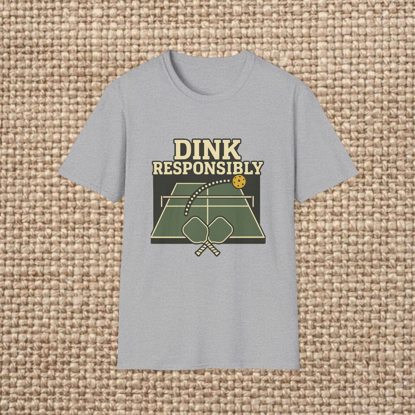 Dink Responsibly T-Shirt - Unisex Softstyle Tee for Pickleball Lovers, Sports Gift, Comfortable Casual Wear, Fun Outdoor, Summer [...]